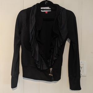 Black Puma by Rudolf Dassler Ruffle Jacket